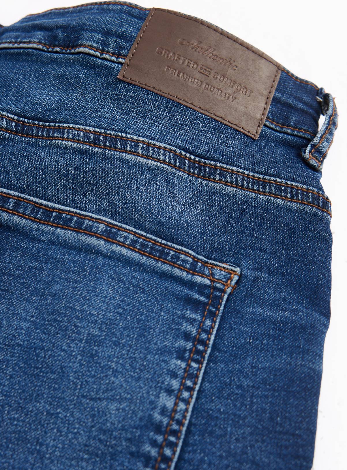 Dark Denim Ultimate Comfort Slim Fit Jeans 38S - Image 4